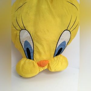 Tweety Bird Yellow Looney Tunes Warner Brothers Plush 1994 Toy Pillow 27"